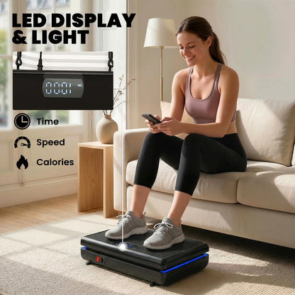Vibration Plate Exercise Machine with 120 Speed Levels, 5 Programs