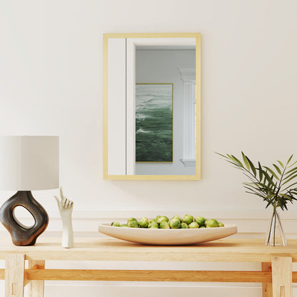 60x40cm Wall Bathroom Mirror for Home Decor, Vanity Mirror, Natural