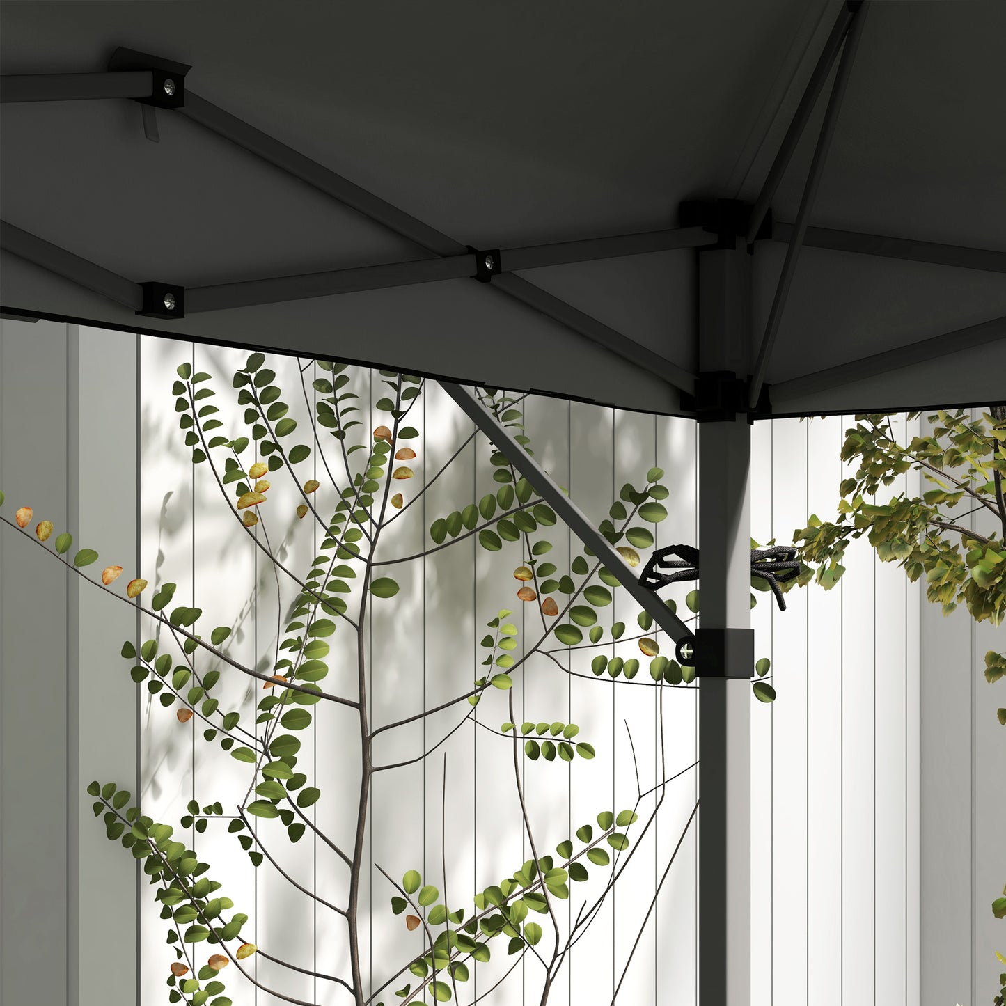 5 x 3(m) Pop Up Gazebo with Extend Dual Awnings, 1 Person Easy up Marquee Party Tent with 1-Button Push, Double Roof, Sandbags,