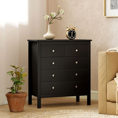 Modern Chest Of Drawers, 5 Drawer Unit Storage Chest for Bedroom