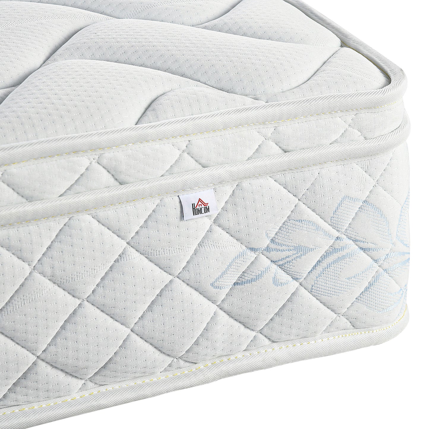 King Mattress, Pocket Sprung Mattress in a Box with Breathable Foam and Individually Wrapped Spring, 200cmx150cmx22.5cm, White