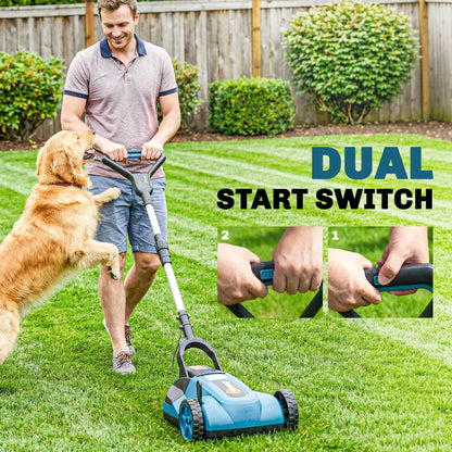 18V Cordless Lawnmower with 2 x 4Ah Batteries & Charger