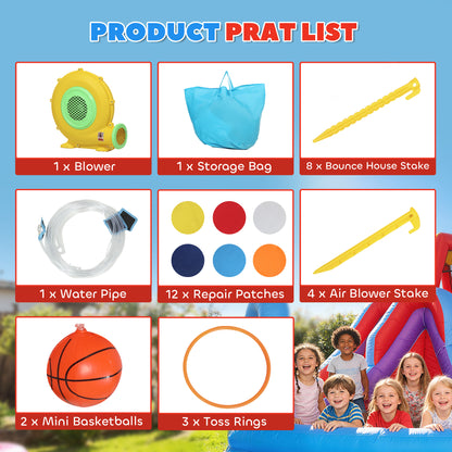 Inflatable Bounce House with Slide Pool/Ball Pit for Outdoor