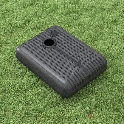 Heavy Duty Parasol Base Plastic Umbrella Stand for Cantilever Banana Parasol with Wheels, Water and Sand Filled