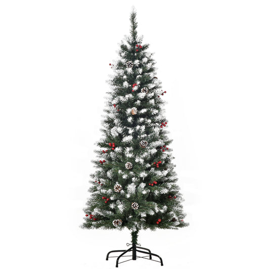 5FT Artificial Christmas Tree Xmas Indoor Decoration w/ Pinecone