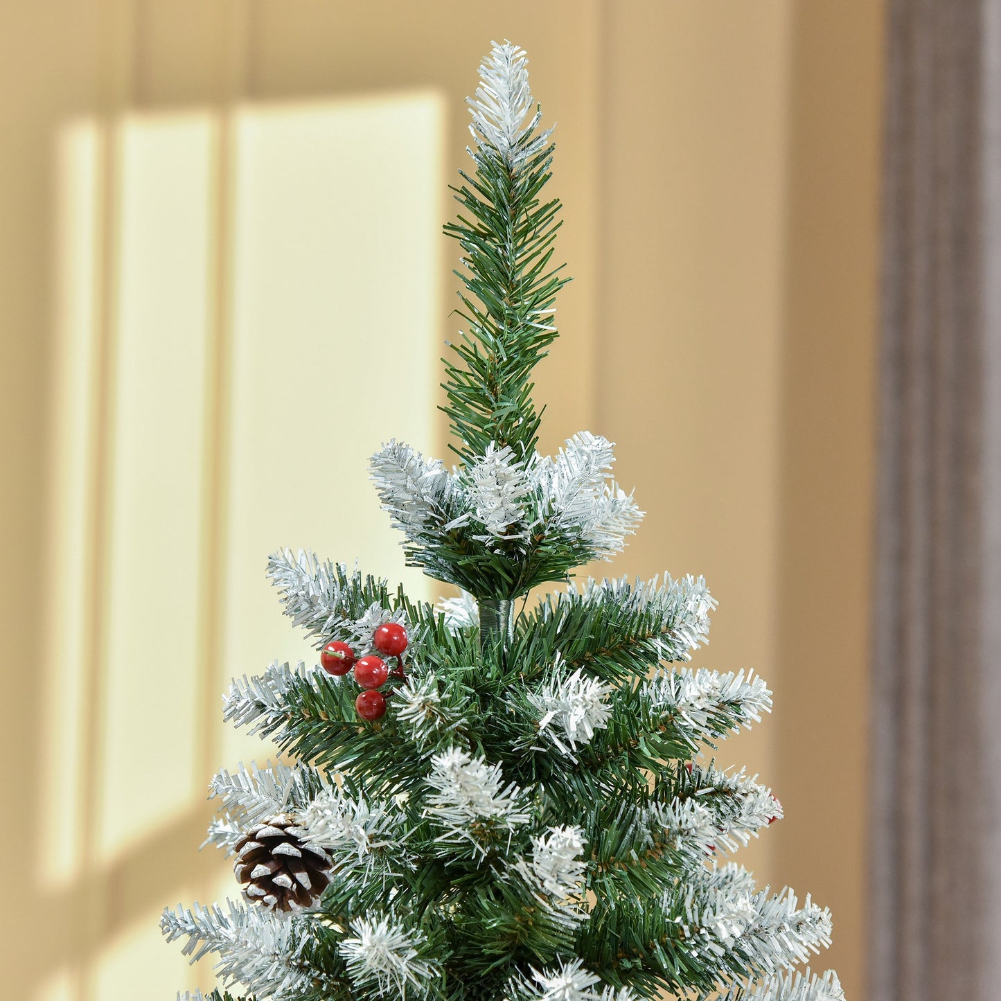 5FT Artificial Christmas Tree Xmas Indoor Decoration w/ Pinecone
