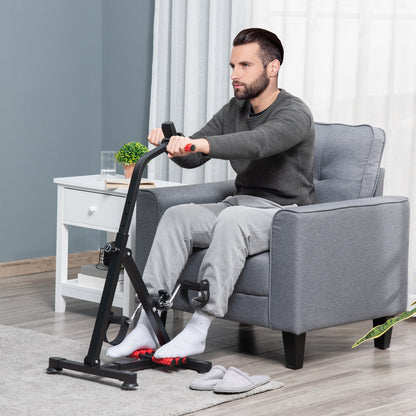 Pedal Rehabilitation Exercise Bike for Seniors and Elderly Black&Red