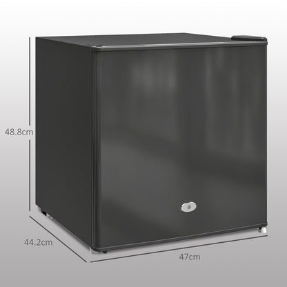 35L Tabletop Freezer with Removable Wire Shelf and Two Keys, Black