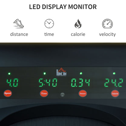 Foldable Walking Machine Treadmill 1-6km/h with LED Display & Remote Control Exercise Fitness for Home