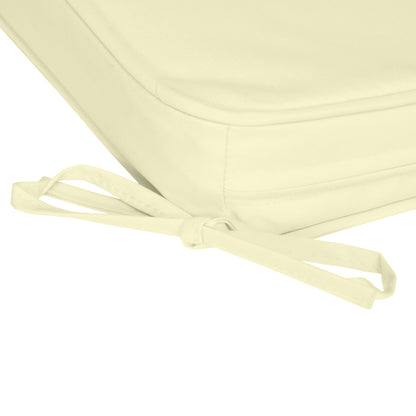 Set of 6 Chair Cushion Seat Pads Dining Chair w/ Straps Indoor Outdoor