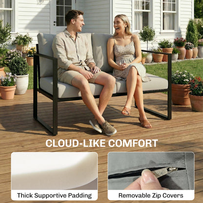 Outdoor Garden Furniture Set, 4 Piece Patio Furniture