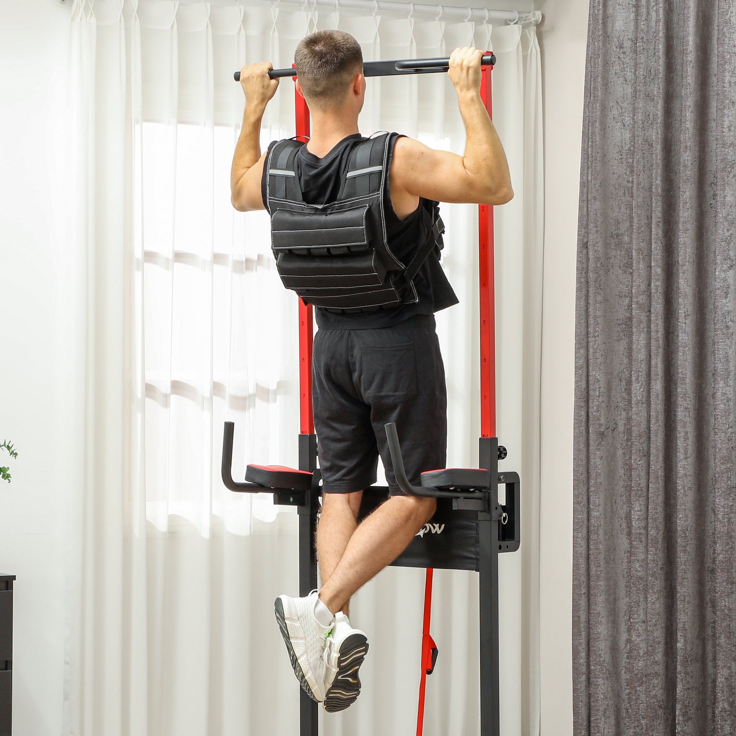 15KG Adjustable Weighted Vest with 15 Metal Weights, Running Weight Vest