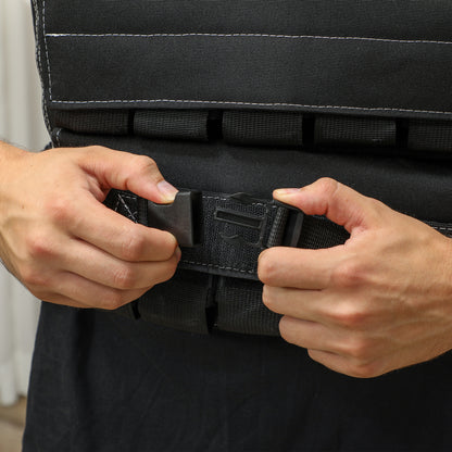 15KG Adjustable Weighted Vest with 15 Metal Weights, Running Weight Vest