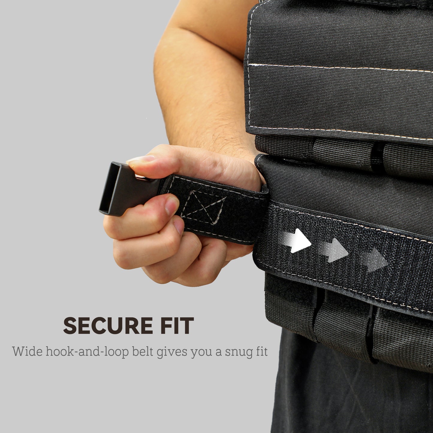 15KG Adjustable Weighted Vest with 15 Metal Weights, Running Weight Vest