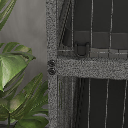 Small Animal Cages for Chinchilla Ferret Kitten on Wheels W/ Hammock Tray