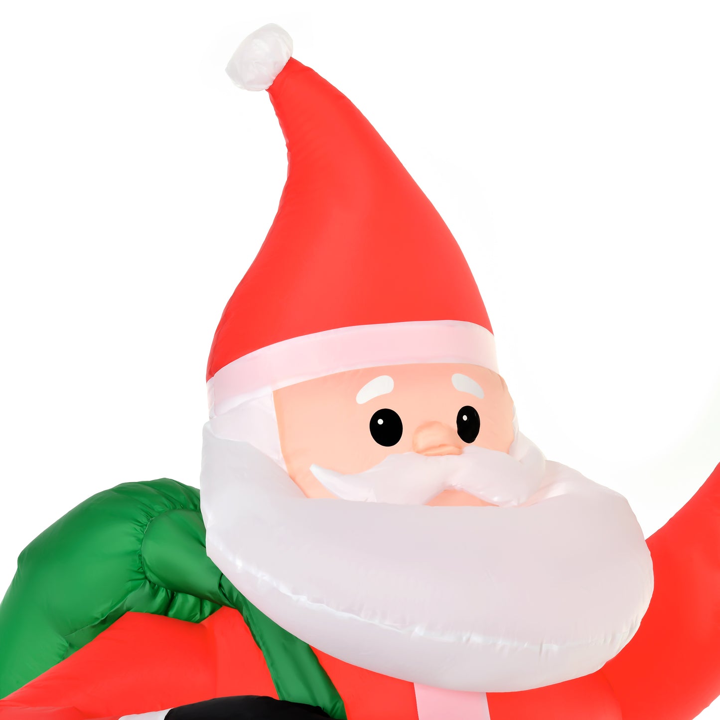 8ft Lighted Christmas Inflatable Santa Claus Gift Bag Yard Decoration