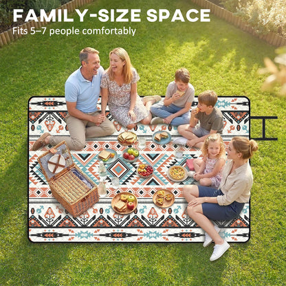 Picnic Blanket, 300x200CM Beach Blanket Outdoor Picnic Mat