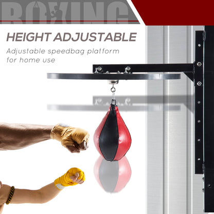 Speed Bag Platform Speedball Frame Set Training Punching Boxing Workout