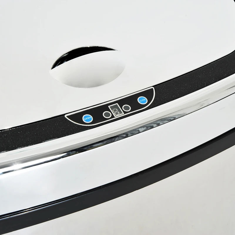 68L Stainless Steel Automatic Sensor Dustbin - Silver