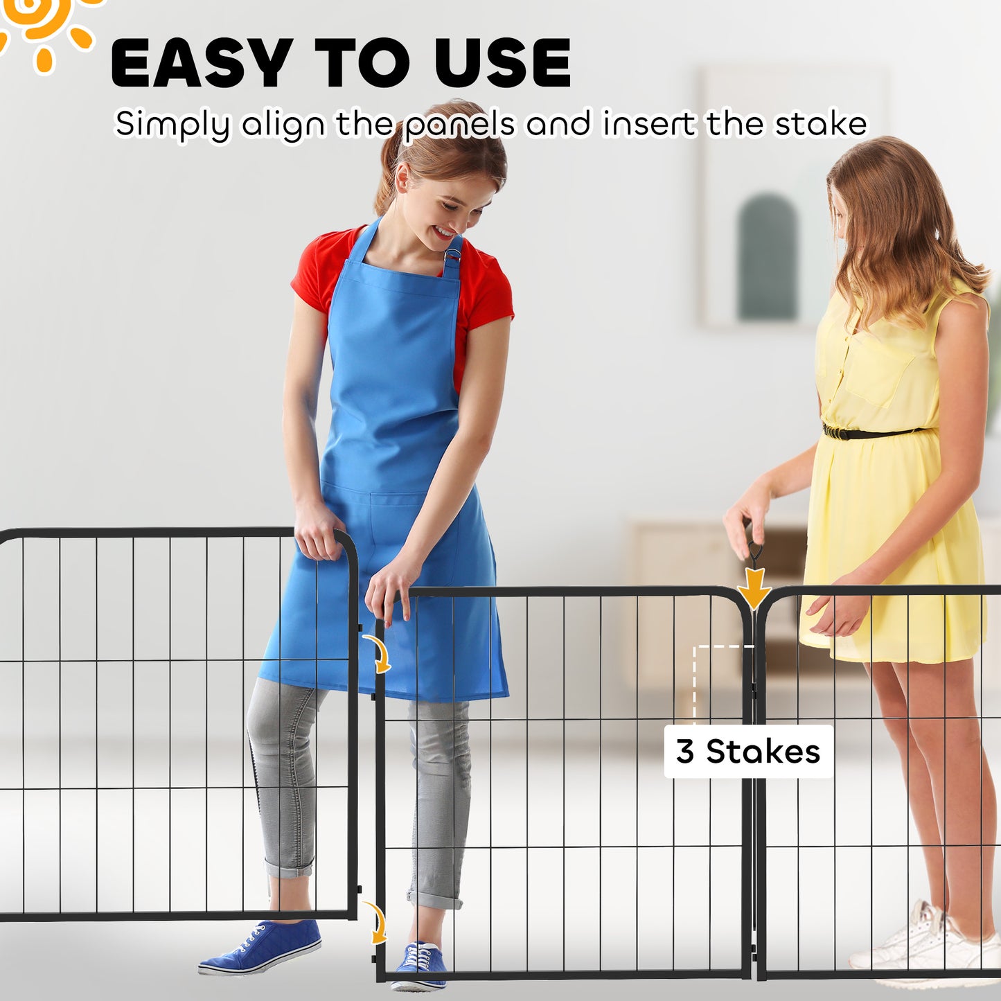 2 Piece Expansion Pack Dog Pen for 60cm High Animal Pen