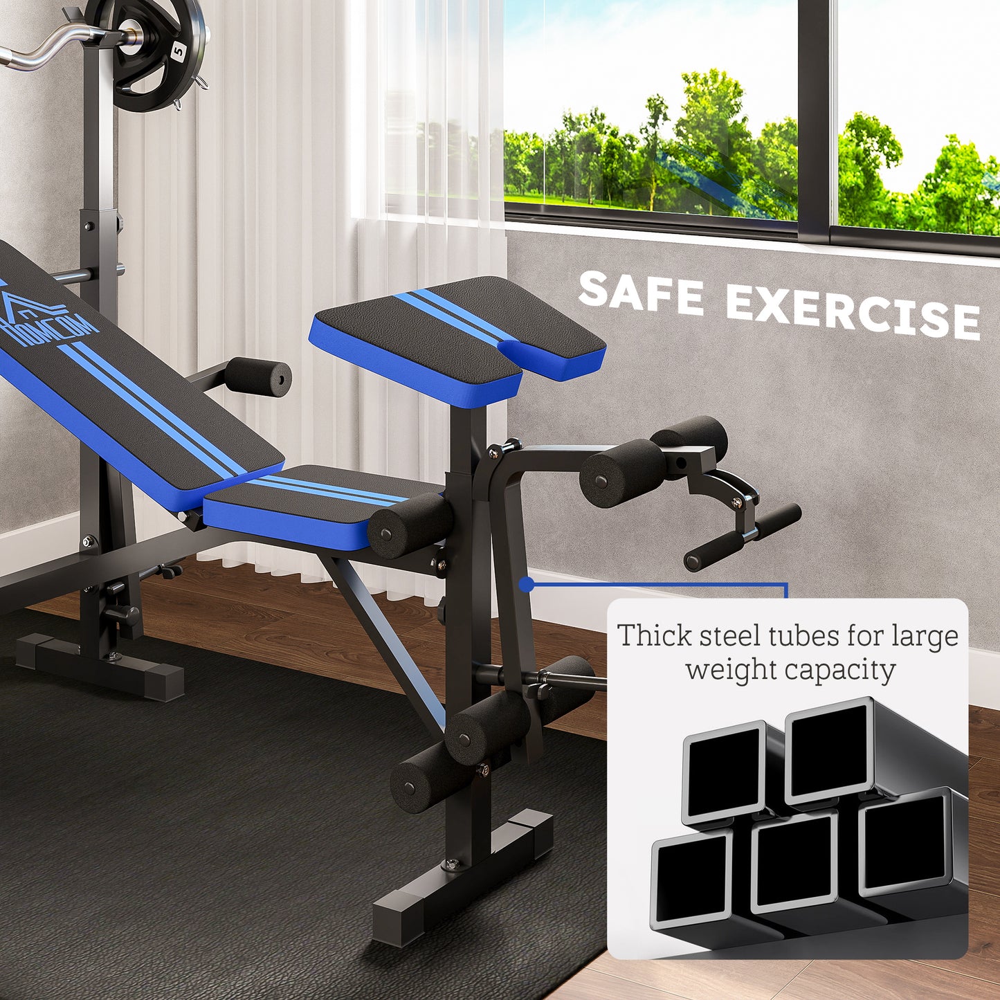 Multi-Function Adjustable Weight Training Bench Gym Fitness Lifting
