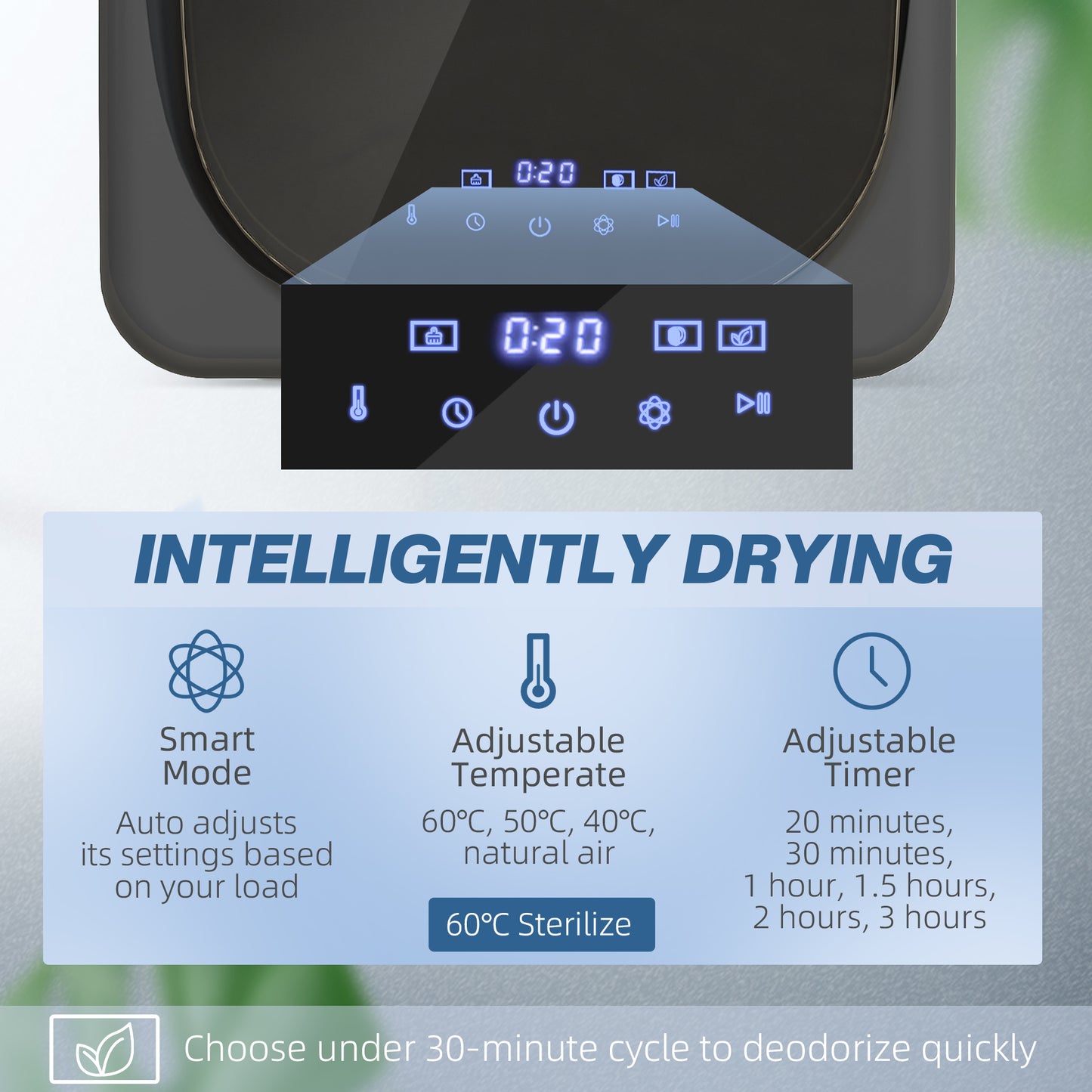 4kg 800W Vented Tumble Dryer with Deodorize, Smart Mode