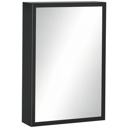 Wall Mounted Bathroom Cabinet with Mirror and Storage Shelves