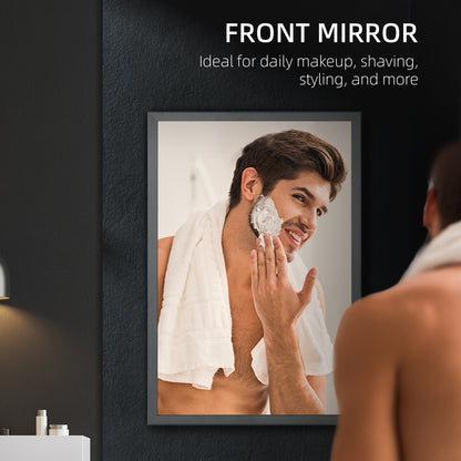 Wall Mounted Bathroom Cabinet with Mirror and Storage Shelves