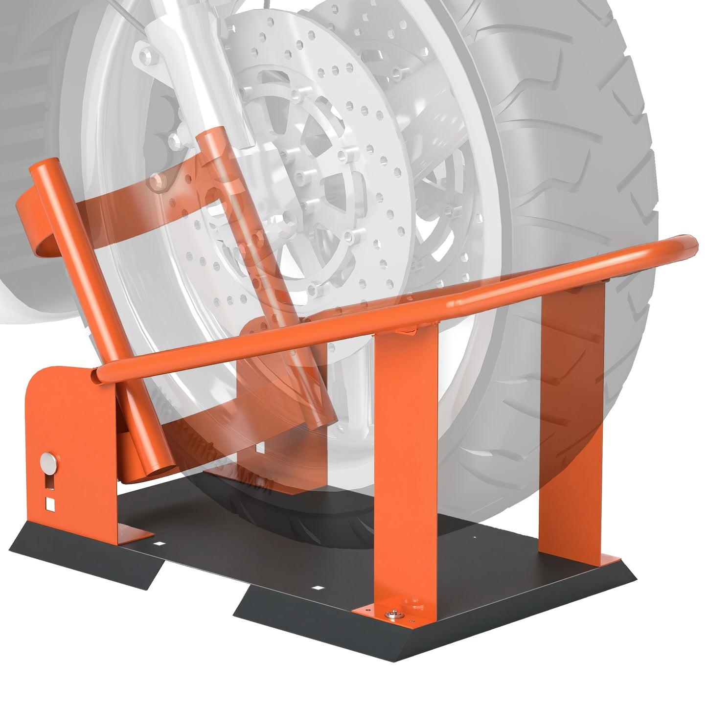 816.5 kg Motorcycle Wheel Chock, Motorcycle Front Wheel Chock Holder