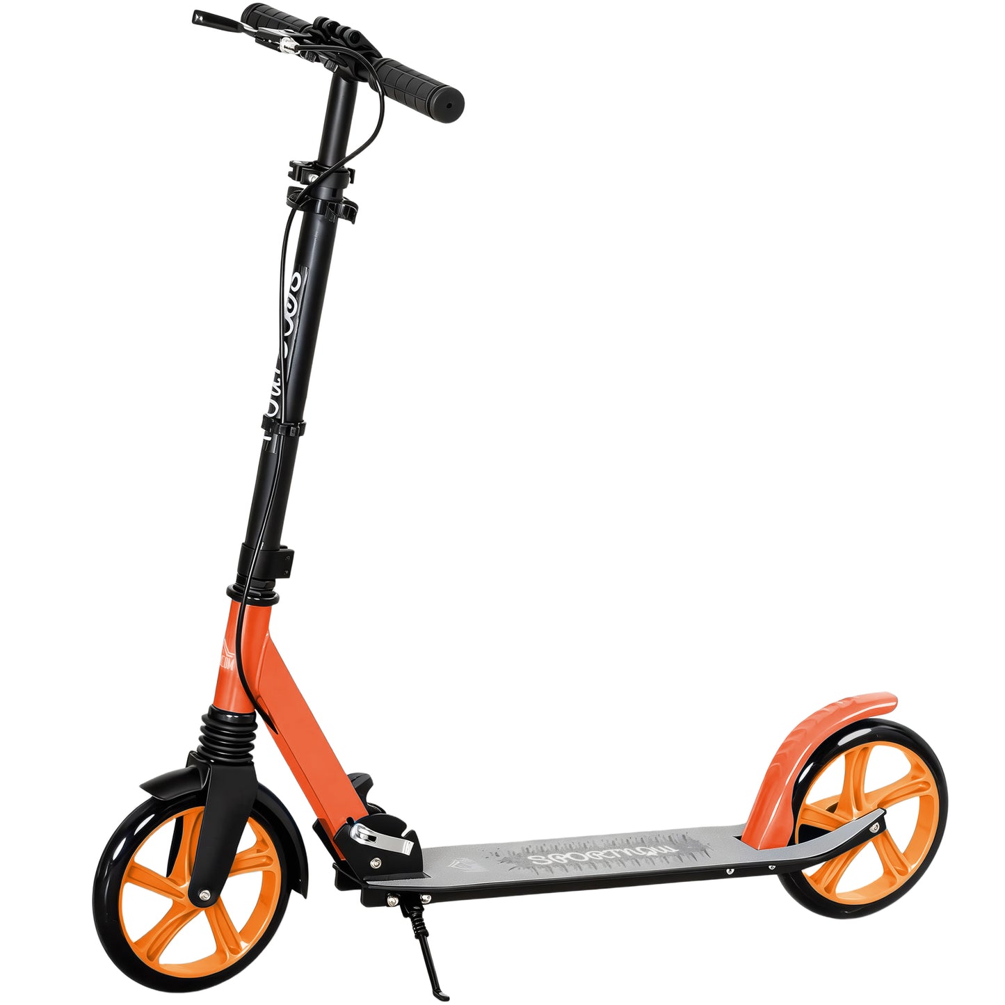 Folding Kick Scooter for 14+ w/ Adjustable Height, Red