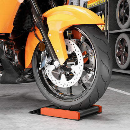Motorcycle Wheel Roller Stand for Tyre Cleaning and Chain Lubrication