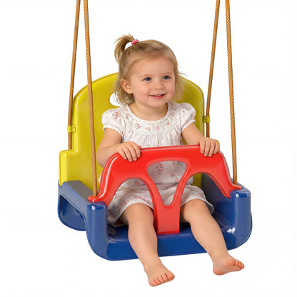 3 in 1 Kids Swing Seat, Adjustable Toddler Swing Chair, Dark Blue