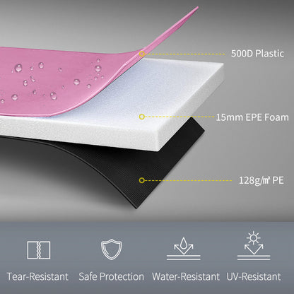10FT Trampoline Pad Spring Cover, Waterproof, Pink