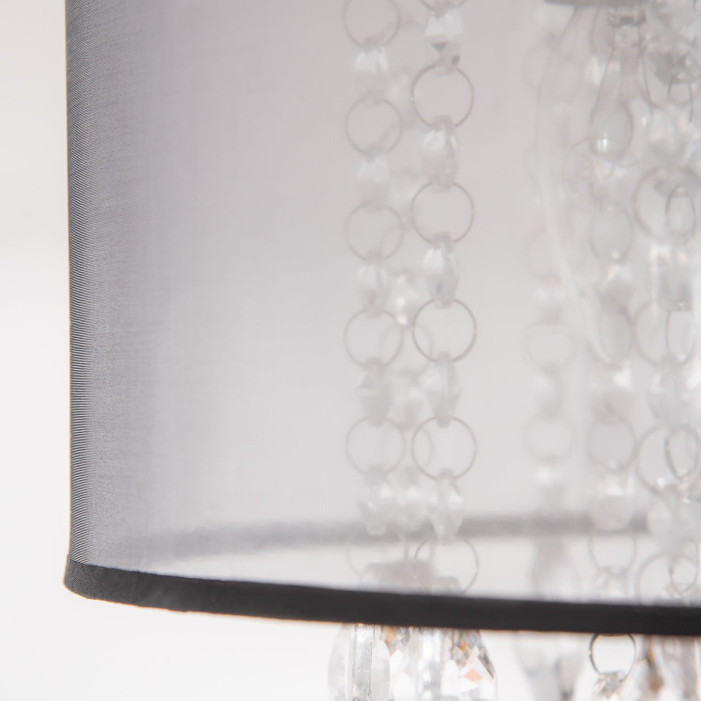 Modern Crystal Chandelier Flush Mount Ceiling Light for Bedroom, 40cm