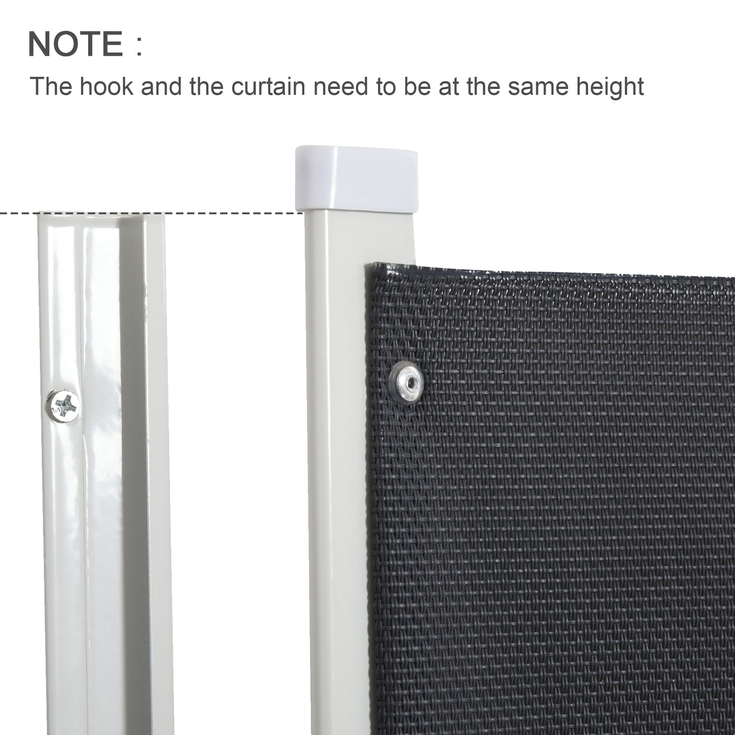 Retractable Safety Gate Stair Gate Folding Room Divider Barrier for Dogs Pets 115Lx82.5Hcm Grey