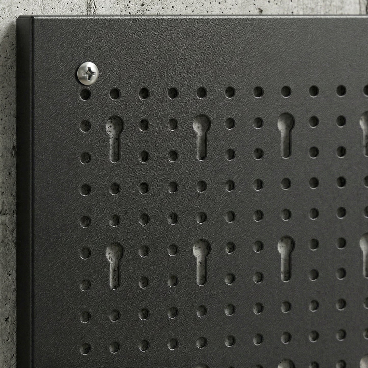 38 Pcs Wall-Mounted Pegboard with Hooks and Storage Shelves, 4 Panels Set Garage DIY Storage Unit Black and Red