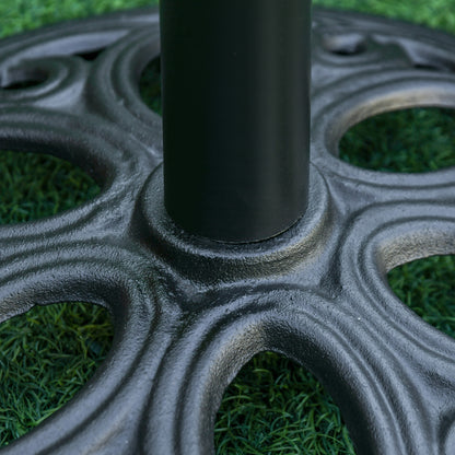 Round Patio Umbrella Base Stand, Umbrella Holder, Black