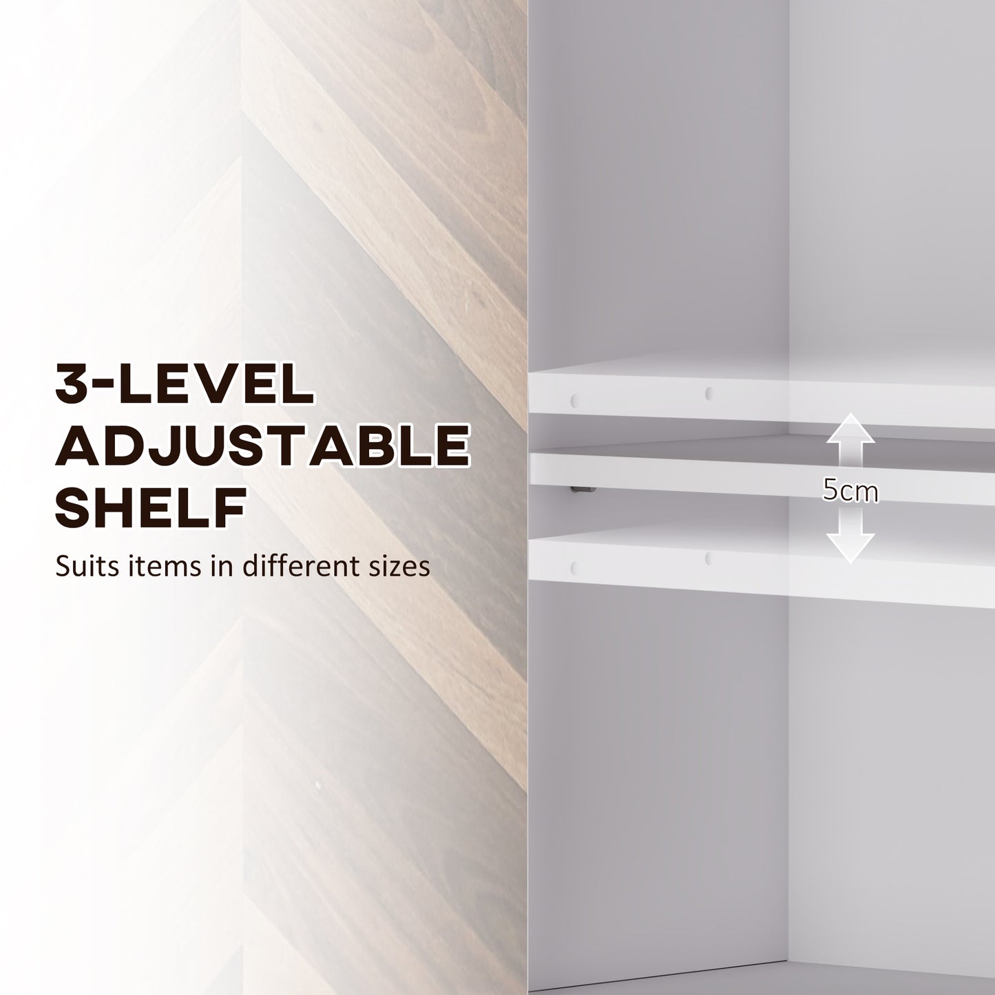 Bathroom Cabinet Wall Mounted Over the Toilet with 2 Doors, Walnut