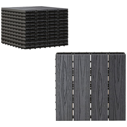 Interlocking Decking Tiles, Interlocking Patio Paving Slabs, Grey