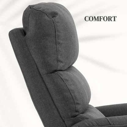 Power Lift Recliner Electric Reclining Chair with Remote Dark Grey