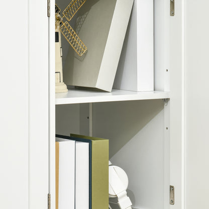 Modern Sideboard Buffet Cabinet with Storage Cabinets and Drawers White