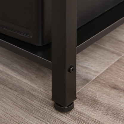 Computer Desk with Adjustable Storage Shelf Compact Gaming Workstation