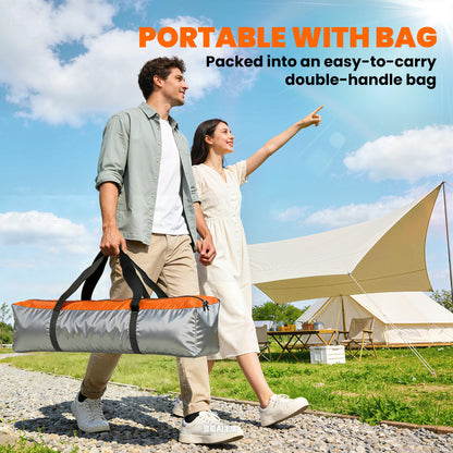 Double Layer Pop Up Tent with Rainfly, Portable Camping Shelter