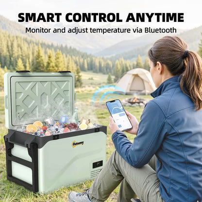 Compressor Car Fridge Freezer, Camping Refrigerator w/ App Control