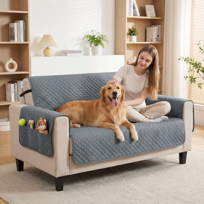 Waterproof Sofa Cover 2 Seater, Soft Couch Cover for Dogs Cats Pets