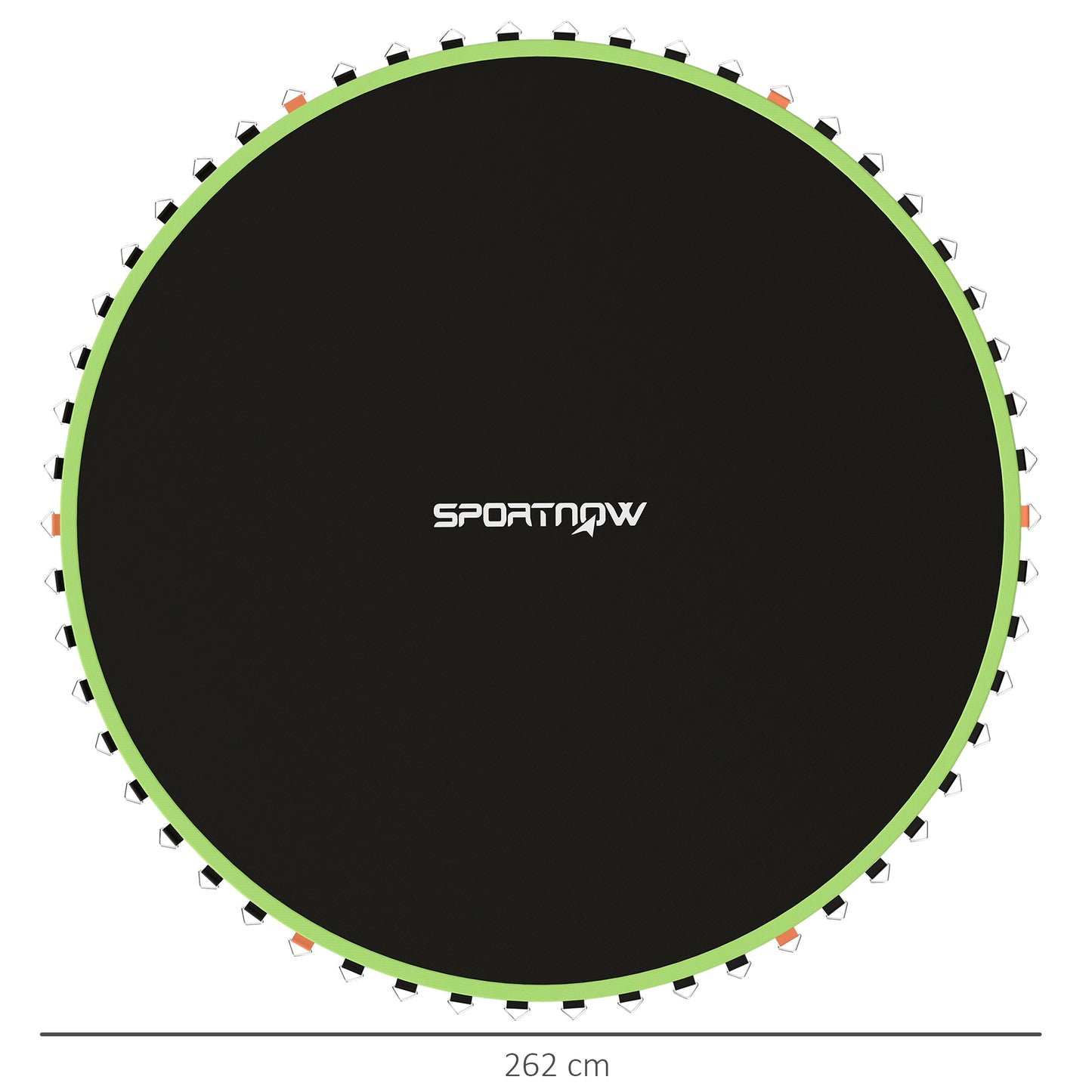 Trampoline Mat with 54 V-Hooks, for 10ft Trampoline, Green