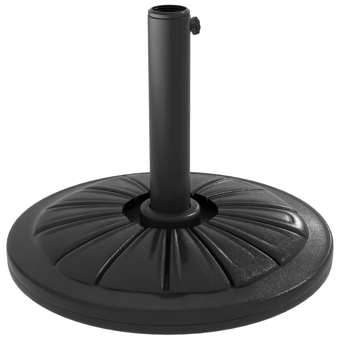 13 kg Patio Umbrella Base Stand, Concrete Umbrella Holder, Black