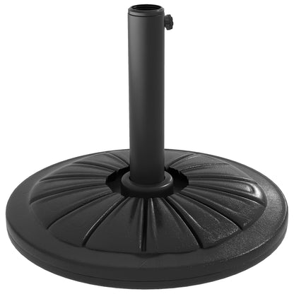 13 kg Patio Umbrella Base Stand, Concrete Umbrella Holder, Black