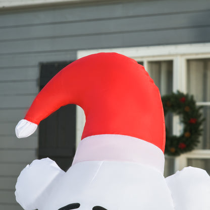 6ft Tall Outdoor Inflatable Bear Lighted Airblown Christmas Lawn Décor