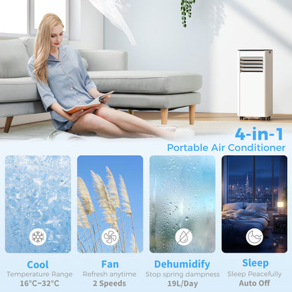 Portable Air Conditioner 7000 BTU, 4-in-1 Air Conditioning Unit